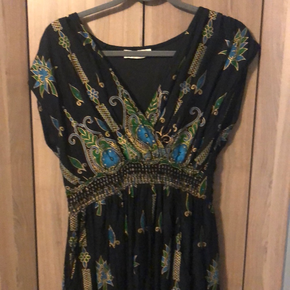 NWOT Lapagee bohemian style maxi dress